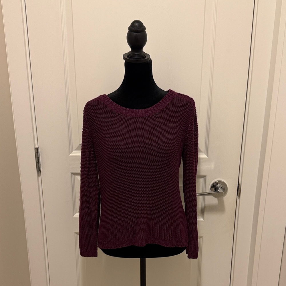 2/$10 Divided Deep Purple Crew Neck Sweater
